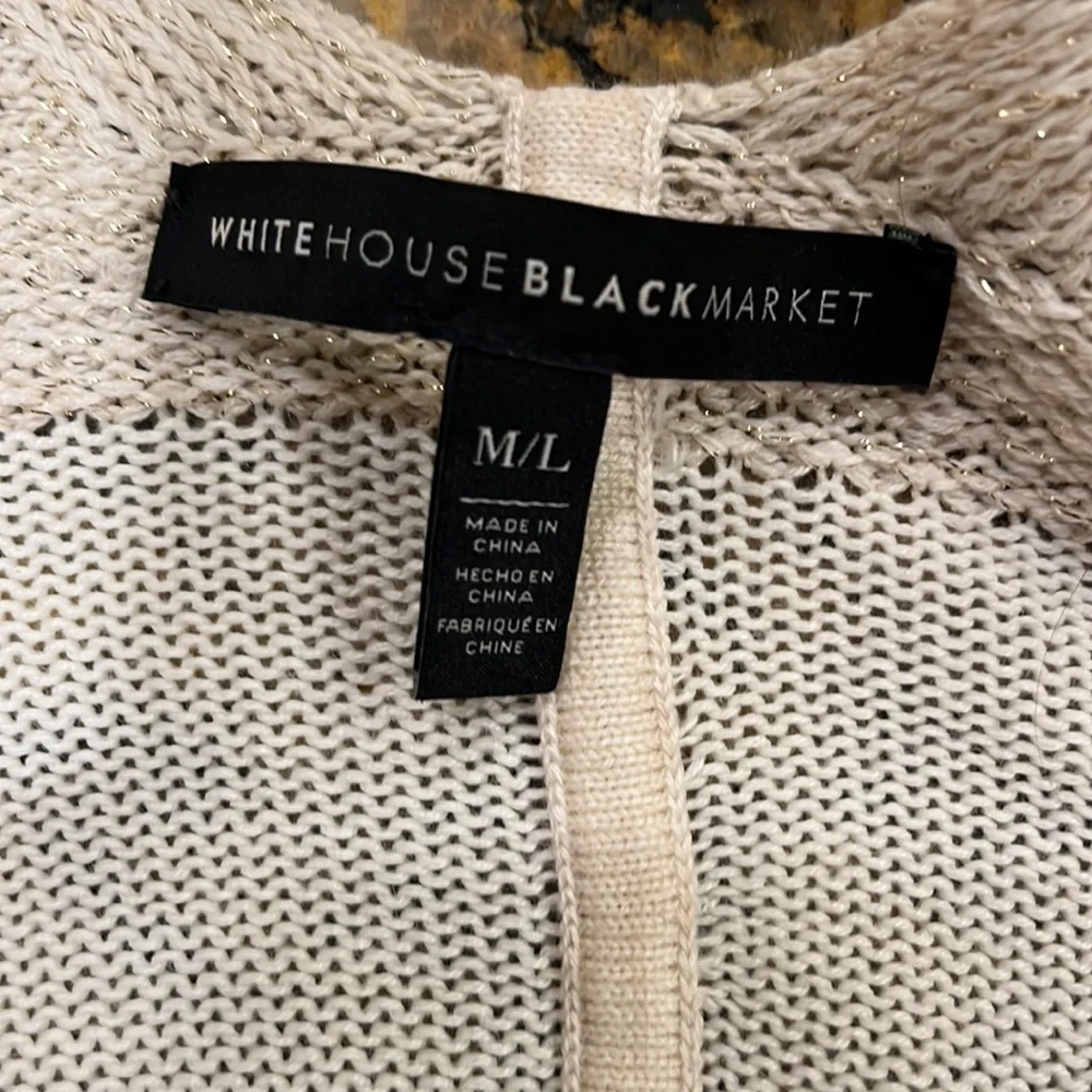 *sold* White House Black Market Ruana - Picture 2 of 5